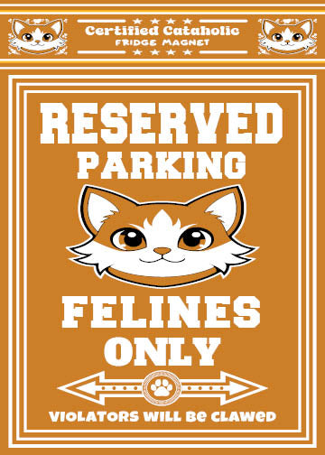 Reserved Parking Fridge Magnet