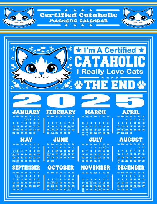 Certified Cataholic Magnetic Calendar