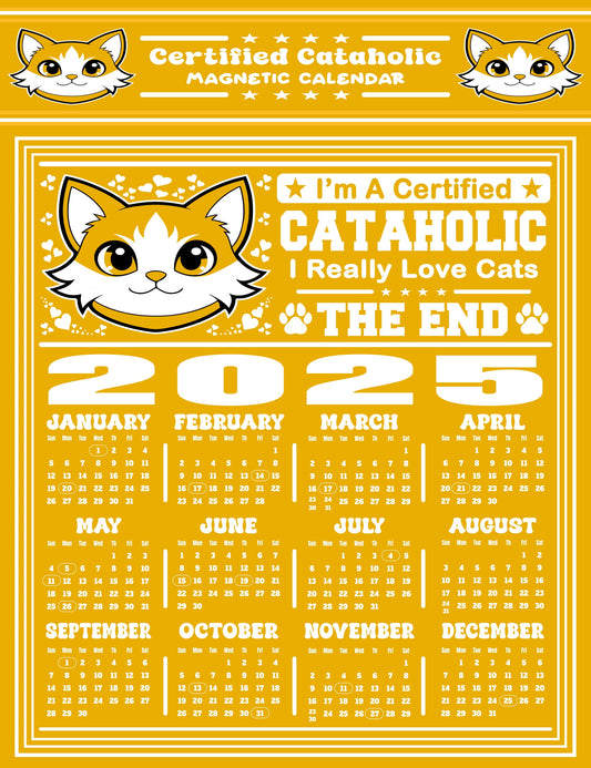 Certified Cataholic Magnetic Calendar