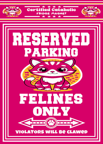 Reserved Parking Fridge Magnet