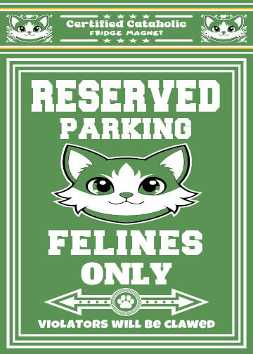 Reserved Parking Fridge Magnet