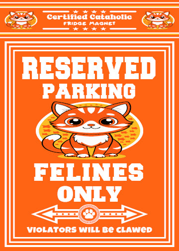 Reserved Parking Fridge Magnet
