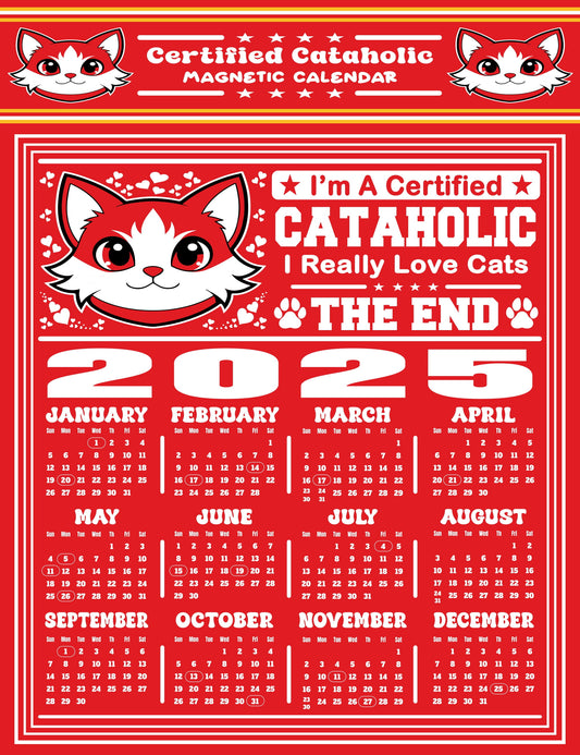 Certified Cataholic Magnetic Calendar