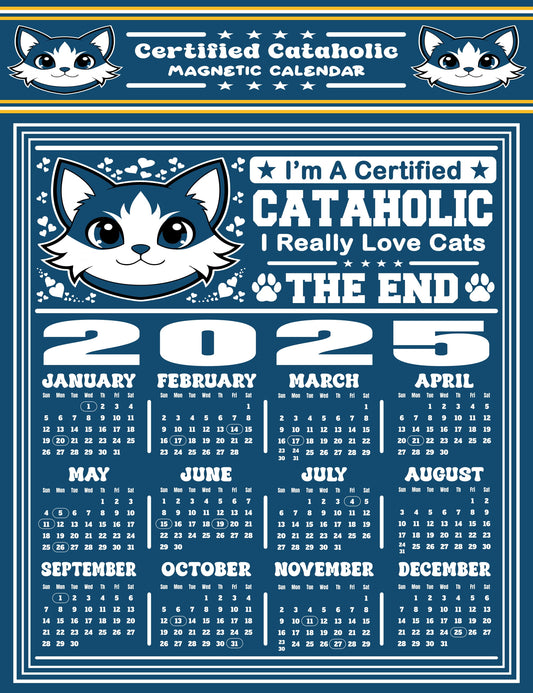 Certified Cataholic Magnetic Calendar